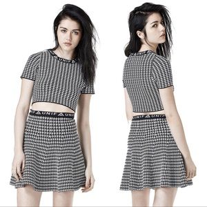 UNIF Badsport Houndstooth Skirt Set
